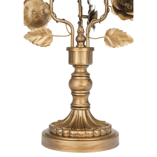 Antique Gold Metal Candelabra Centerpiece Amalfi Decor