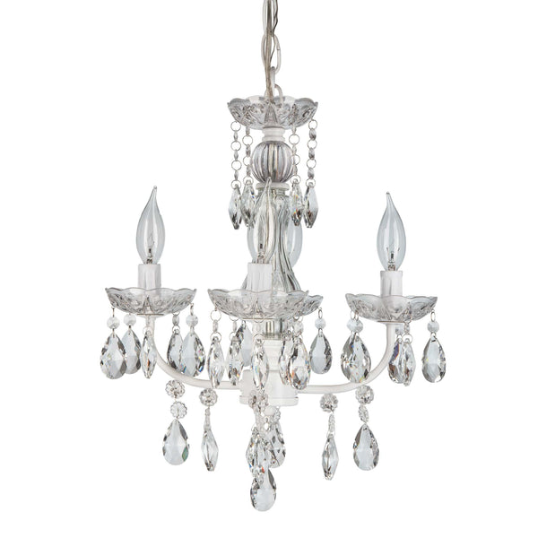 Classic White Crystal Swag Chandelier Amalfi Decor