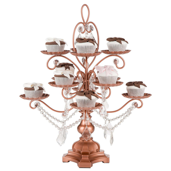 12 Piece Rose Gold Cupcake Holder Stand Amalfi Decor