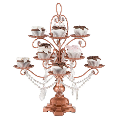 12 Piece Rose Gold Cupcake Holder Stand Amalfi Decor