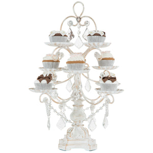 12 Piece Whitewash Cupcake Dessert Stand by Amalfi Decor