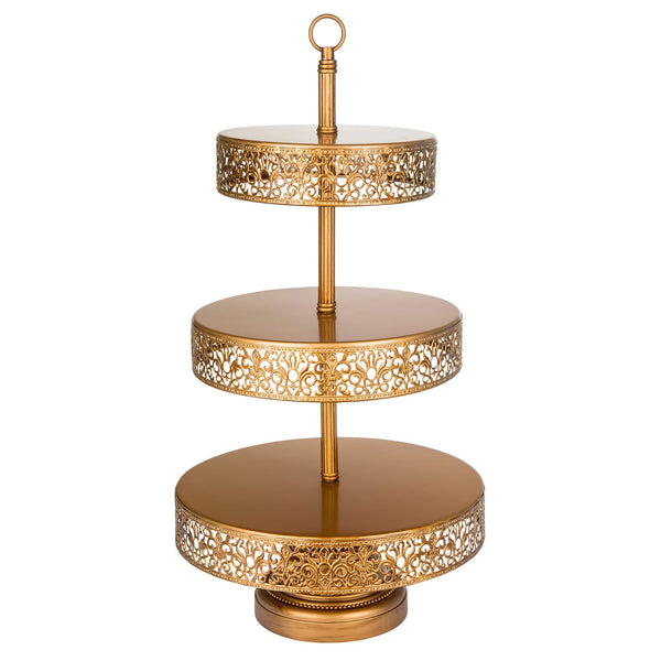 3 Tier Gold Dessert Cupcake Stand Amalfi Decor