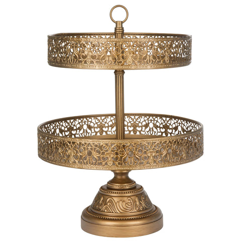 3 Tier Gold Dessert Cupcake Stand Amalfi Decor