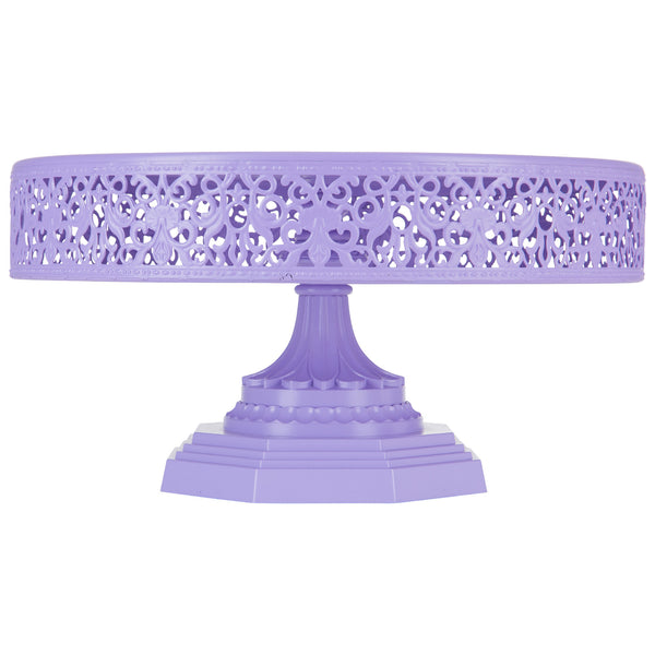 12 Inch Lavender Purple Cake Stand by Amalfi Decor