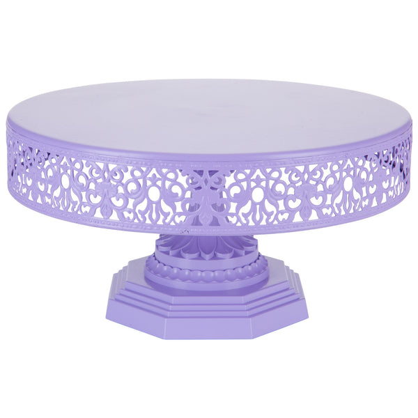 12 Inch Lavender Purple Cake Stand by Amalfi Decor