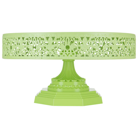 12 Inch Lime Green Cake Stand by Amalfi Decor