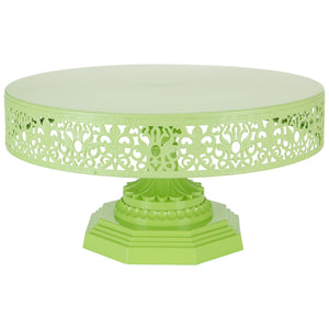 12 Inch Lime Green Cake Stand by Amalfi Decor