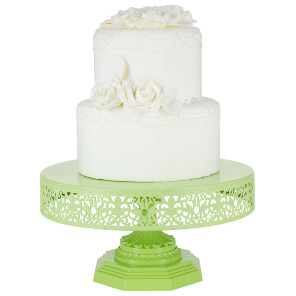 12 Inch Lime Green Cake Stand by Amalfi Decor