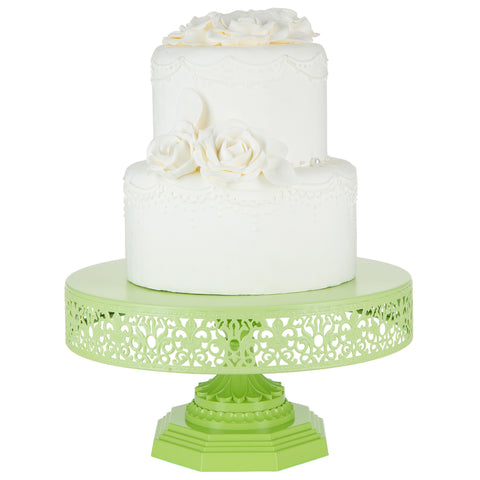 12 Inch Lime Green Cake Stand by Amalfi Decor