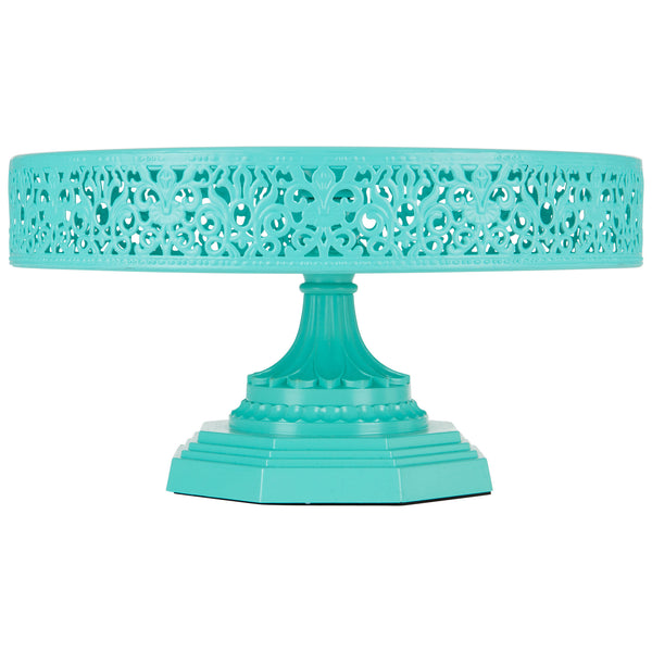 12 Inch Teal Tiffany Cake Stand by Amalfi Decor