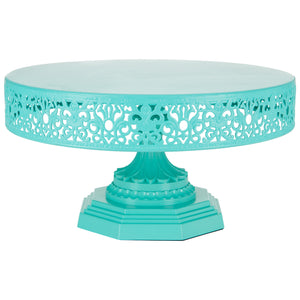 12 Inch Teal Tiffany Cake Stand by Amalfi Decor