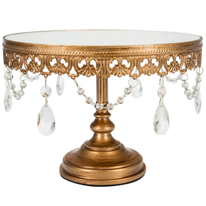 Anastasia Gold Mirror Cake Stand Amalfi Decor