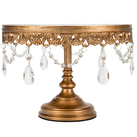 Anastasia Gold Mirror Cake Stand Amalfi Decor