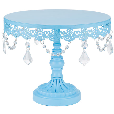 10 Inch Sophia Blue Cake Stand Amalfi Decor