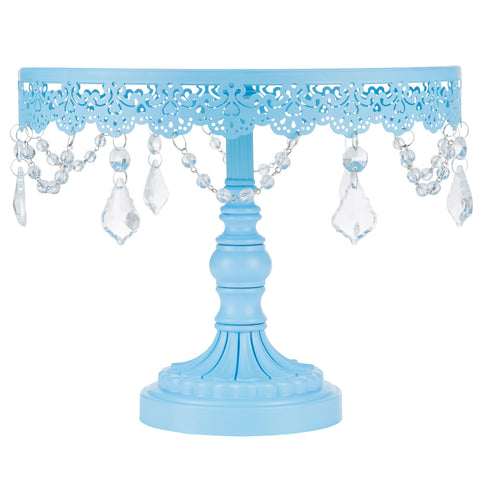 10 Inch Sophia Blue Cake Stand Amalfi Decor
