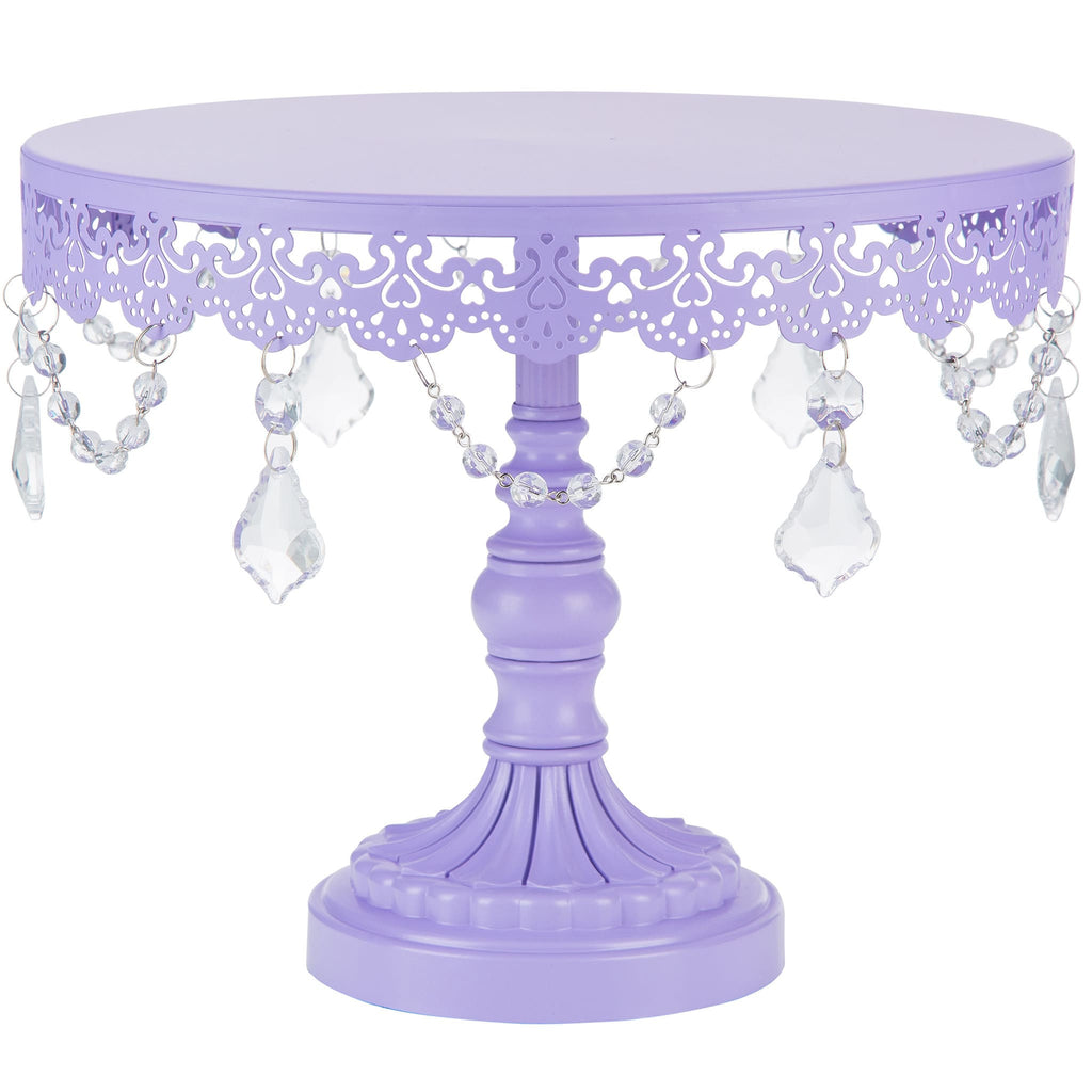 10 Inch Sophia Lavender Purple Cake Stand Amalfi Decor