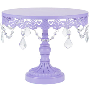 10 Inch Sophia Lavender Purple Cake Stand Amalfi Decor