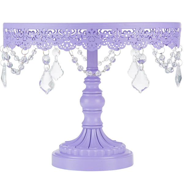 10 Inch Sophia Lavender Purple Cake Stand Amalfi Decor