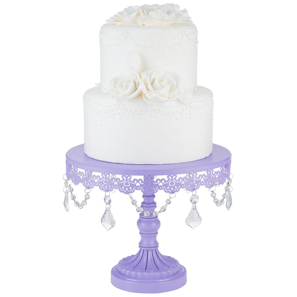 10 Inch Sophia Lavender Purple Cake Stand Amalfi Decor