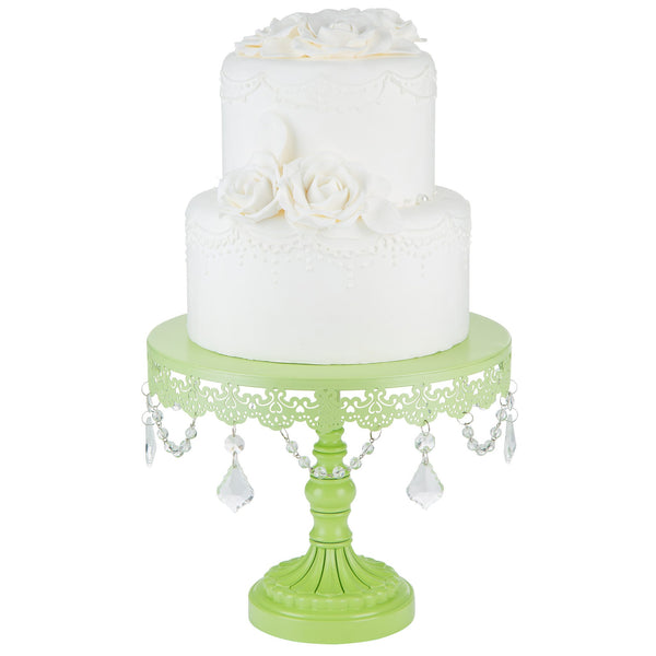10 Inch Sophia Lime Green Cake Stand Amalfi Decor