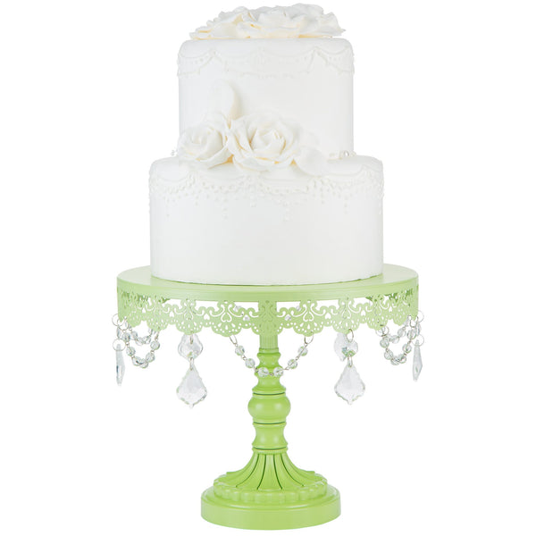 10 Inch Sophia Lime Green Cake Stand Amalfi Decor
