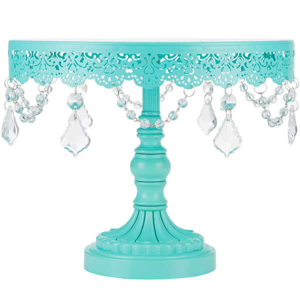 10 Inch Sophia Teal Cake Stand Amalfi Decor