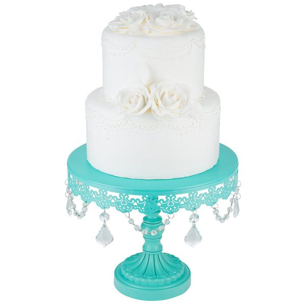 10 Inch Sophia Teal Cake Stand Amalfi Decor