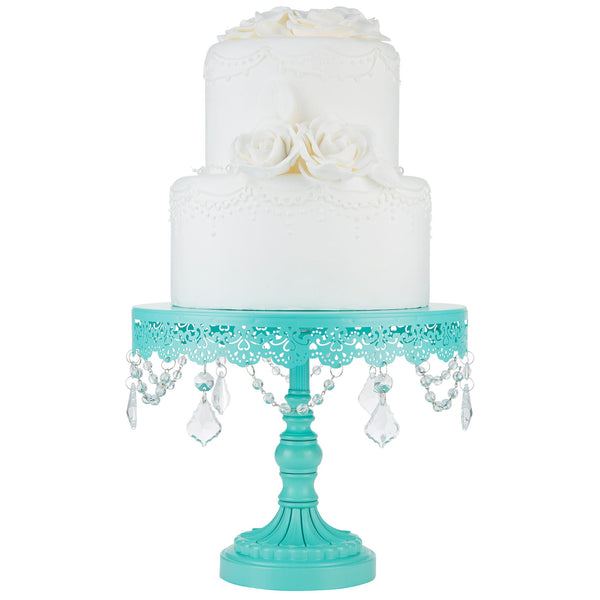 10 Inch Sophia Teal Cake Stand Amalfi Decor