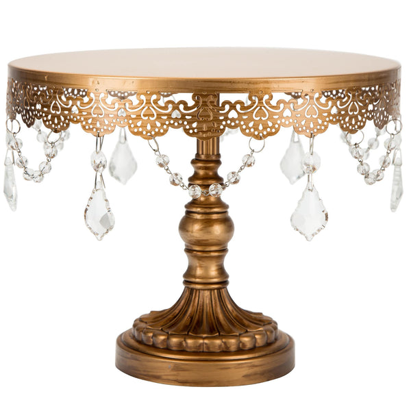 10 Inch Sophia Gold Cake Stand Amalfi Decor