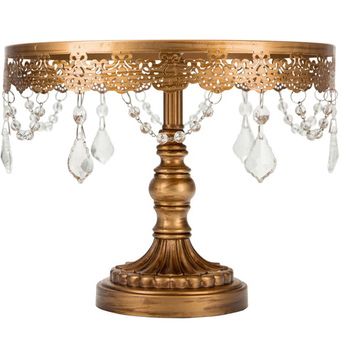 10 Inch Sophia Gold Cake Stand Amalfi Decor