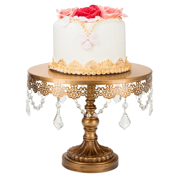 10 Inch Sophia Gold Cake Stand Amalfi Decor