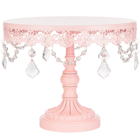 10 Inch Sophia Pink Cake Stand Amalfi Decor