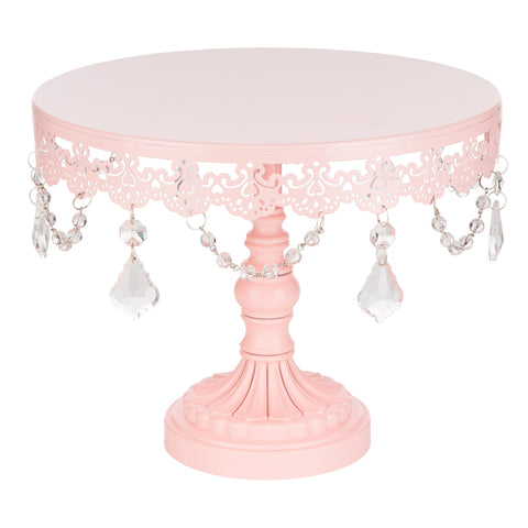 10 Inch Sophia Pink Cake Stand Amalfi Decor