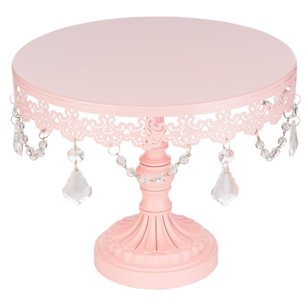 10 Inch Sophia Pink Cake Stand Amalfi Decor