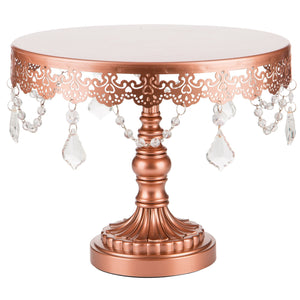 10 Inch Sophia Rose Gold Cake Stand Amalfi Decor