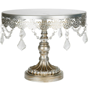 10 Inch Sophia Silver Cake Stand Amalfi Decor