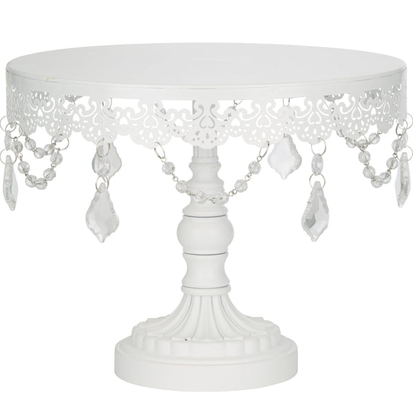 10 Inch Sophia White Cake Stand Amalfi Decor