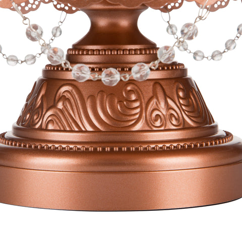 3 Tier Sophia Rose Gold Dessert Cupcake Stand Amalfi Decor