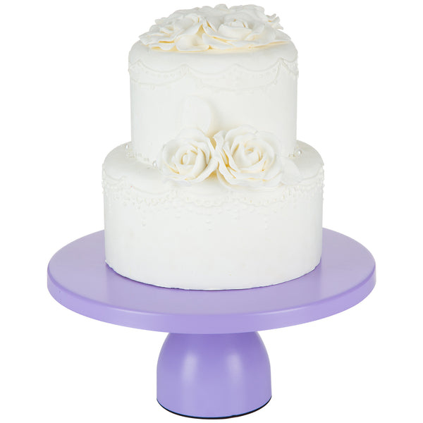 12 inch Lavender Purple Modern Cake Stand by Amalfi Decor
