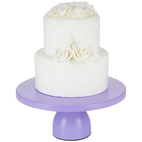12 inch Lavender Purple Modern Cake Stand by Amalfi Decor