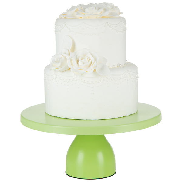 12 inch Lime Green Modern Cake Stand by Amalfi Decor