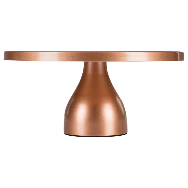 12 inch Rose Gold Modern Cake Stand by Amalfi Decor