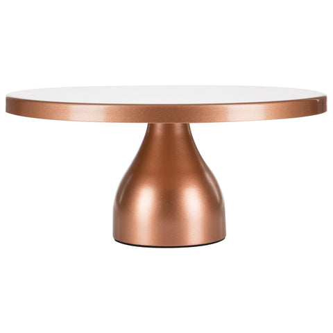 12 inch Rose Gold Modern Cake Stand by Amalfi Decor