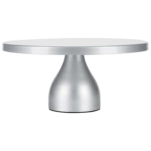 12 inch Silver Modern Cake Stand by Amalfi Decor