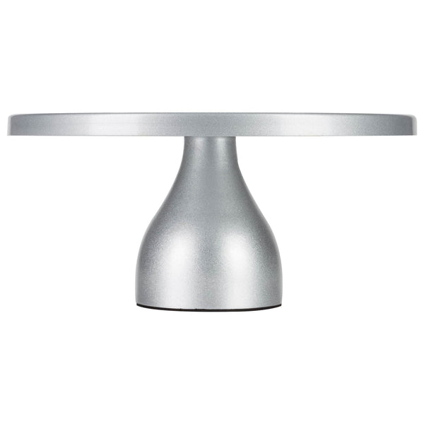 12 inch Silver Modern Cake Stand by Amalfi Decor