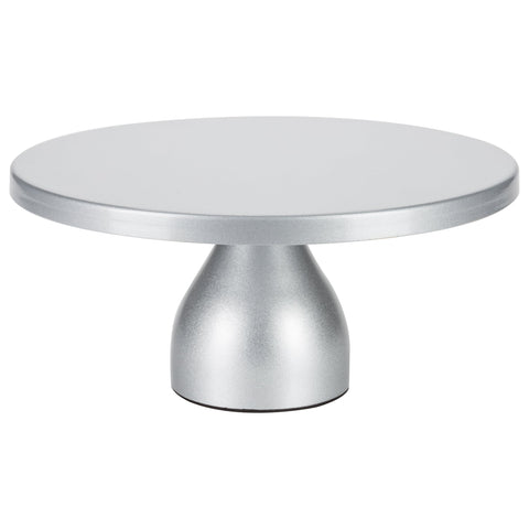 12 inch Silver Modern Cake Stand by Amalfi Decor