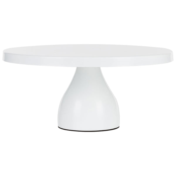 12 inch White Modern Cake Stand by Amalfi Decor