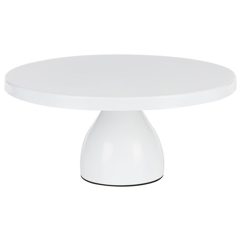 12 inch White Modern Cake Stand by Amalfi Decor