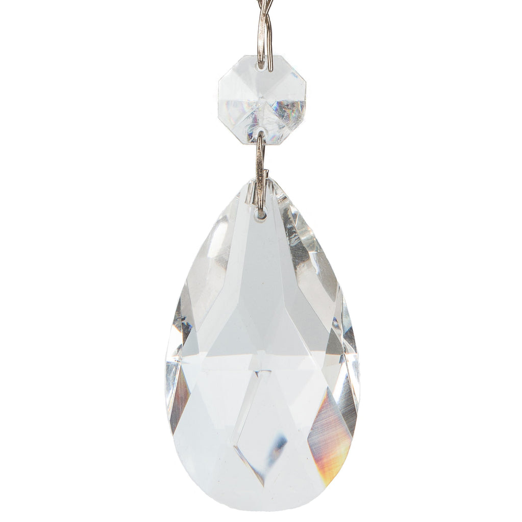Authentic Glass Chandelier Crystals | 2.5 inch (60mm) Teardrop |  Set of 10