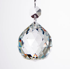 Authentic Glass Chandelier Crystals | 1.5 inch (40mm) Crystal Ball | Set of 5